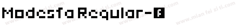 Modesfa Regular字体转换